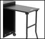 Sealey DG282 Dellonda BBQ/Plancha Workstation Trolley with Cupboard, Extension Table & Utensil Hooks, Black