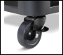 Sealey DG282 Dellonda BBQ/Plancha Workstation Trolley with Cupboard, Extension Table & Utensil Hooks, Black