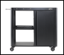 Sealey DG282 Dellonda BBQ/Plancha Workstation Trolley with Cupboard, Extension Table & Utensil Hooks, Black
