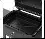 Sealey DG283 Dellonda Charcoal Grill BBQ Smoker and Trolley with 2 Side Shelves - Black