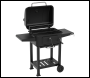 Sealey DG283 Dellonda Charcoal Grill BBQ Smoker & Trolley with 2 Side Shelves - Black