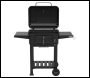 Sealey DG283 Dellonda Charcoal Grill BBQ Smoker & Trolley with 2 Side Shelves - Black