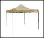 Sealey DG304 Dellonda 3x3m Pop-Up Gazebo Canopy with Water-Resistant Carry Bag, Stakes & Weight Bags - Beige