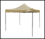 Sealey DG304 Dellonda 3x3m Pop-Up Gazebo Canopy with Water-Resistant Carry Bag, Stakes & Weight Bags - Beige