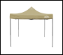 Sealey DG304 Dellonda 3x3m Pop-Up Gazebo Canopy with Water-Resistant Carry Bag, Stakes & Weight Bags - Beige