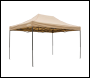 Sealey DG305 Dellonda 3x4.5m Pop-Up Gazebo Canopy with Water-Resistant Carry Bag, Stakes & Weight Bags - Beige