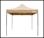 Sealey DG305 Dellonda 3x4.5m Pop-Up Gazebo Canopy with Water-Resistant Carry Bag, Stakes & Weight Bags - Beige