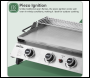 Sealey DG311 Dellonda 4 Burner Portable Gas Plancha with Warming Rack 10kW & Heavy Duty Cover