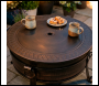 Sealey DG237 Dellonda Deluxe 2-in-1 Outdoor Fire Pit/Coffee Table with Drawstring Cover 93cm Antique Bronze Effect