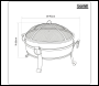 Sealey DG42 Dellonda 76cm Deluxe 2-in-1 Outdoor Fire Pit & Coffee Table Antique Bronze Effect