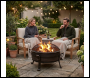 Sealey DG42 Dellonda 76cm Deluxe 2-in-1 Outdoor Fire Pit & Coffee Table Antique Bronze Effect