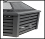 Sealey DG43 Dellonda 89cm Square Outdoor Fire Pit, Black