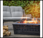 Sealey DG43 Dellonda 89cm Square Outdoor Fire Pit, Black
