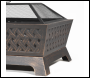 Sealey DG44 Dellonda 89cm Rectangular Outdoor Fire Pit, Antique Bronze Effect