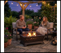 Sealey DG44 Dellonda 89cm Rectangular Outdoor Fire Pit, Antique Bronze Effect