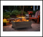Sealey DG44 Dellonda 89cm Rectangular Outdoor Fire Pit, Antique Bronze Effect
