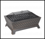 Sealey DG44 Dellonda 89cm Rectangular Outdoor Fire Pit, Antique Bronze Effect