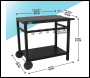 Sealey DG45 Dellonda Plancha Trolley with Utensil Holder - Black