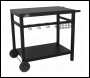 Sealey DG45 Dellonda Plancha Trolley with Utensil Holder - Black