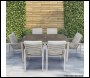 Sealey DG49 Dellonda Fusion Garden/Patio Dining Chairs with Armrests 6pc - Light Grey