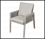 Sealey DG49 Dellonda Fusion Garden/Patio Dining Chairs with Armrests 6pc - Light Grey