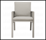 Sealey DG49 Dellonda Fusion Garden/Patio Dining Chairs with Armrests 6pc - Light Grey