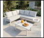 Sealey DG53 Dellonda Kyoto Aluminium Outdoor Corner Sofa & Coffee Table Set 3pc