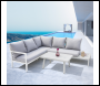 Sealey DG53 Dellonda Kyoto Aluminium Outdoor Corner Sofa & Coffee Table Set 3pc