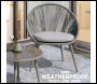 Sealey DG55 Dellonda Como Steel Bistro Set with Tempered Glass Tabletop 3pc
