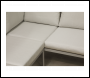 Sealey DG57 Dellonda Fusion Aluminium Outdoor Corner Sofa & Coffee Table Set 4pc