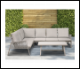 Sealey DG57 Dellonda Fusion Aluminium Outdoor Corner Sofa & Coffee Table Set 4pc