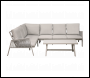 Sealey DG57 Dellonda Fusion Aluminium Outdoor Corner Sofa & Coffee Table Set 4pc