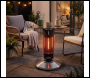 Sealey DG62 Dellonda Bistro Table with 1200W Heater, 65cm, Black/Stainless Steel