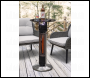 Sealey DG63 Dellonda Bistro Table with 1600W Heater, 95cm, Black/Stainless Steel