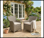 Sealey DG64 Dellonda Chester Rattan Wicker Outdoor Garden Dining Chairs 2pc