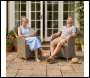 Sealey DG64 Dellonda Chester Rattan Wicker Outdoor Garden Dining Chairs 2pc