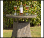 Sealey DG65 Dellonda Chester Rattan Wicker Round Outdoor Table with Tempered Glass Top