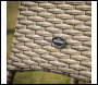 Sealey DG65 Dellonda Chester Rattan Wicker Round Outdoor Table with Tempered Glass Top