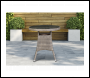 Sealey DG65 Dellonda Chester Rattan Wicker Round Outdoor Table with Tempered Glass Top