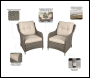 Sealey DG69 Dellonda Chester Rattan Wicker Outdoor Armchairs 2pc
