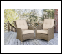 Sealey DG69 Dellonda Chester Rattan Wicker Outdoor Armchairs 2pc