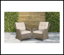 Sealey DG69 Dellonda Chester Rattan Wicker Outdoor Armchairs 2pc