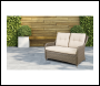 Sealey DG70 Dellonda Chester Rattan Wicker Outdoor 2-Seater Sofa