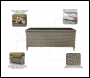 Sealey DG71 Dellonda Chester Rattan Wicker Outdoor Balcony Table with Tempered Glass Top