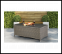 Sealey DG71 Dellonda Chester Rattan Wicker Outdoor Balcony Table with Tempered Glass Top