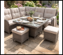 Sealey DG73 Dellonda Chester Rattan Wicker Adjustable-Height Outdoor Dining Table