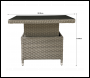 Sealey DG73 Dellonda Chester Rattan Wicker Adjustable-Height Outdoor Dining Table