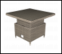 Sealey DG73 Dellonda Chester Rattan Wicker Adjustable-Height Outdoor Dining Table
