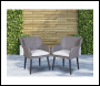 Sealey DG76 Dellonda Buxton Rattan Wicker Outdoor Chairs Set 2pc