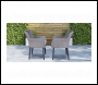 Sealey DG76 Dellonda Buxton Rattan Wicker Outdoor Chairs Set 2pc